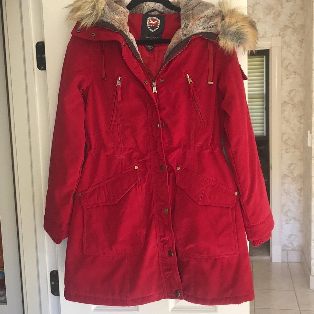 Amazing faux fur winter jacket / coat
